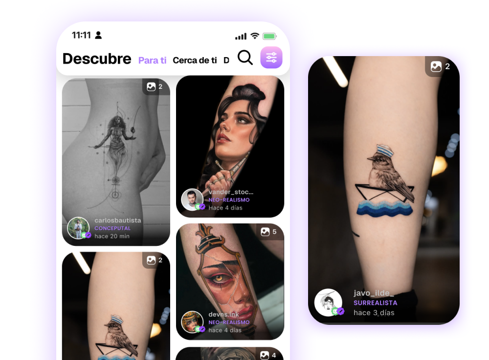 Feed de descubrimiento — por estilo, no por engagement